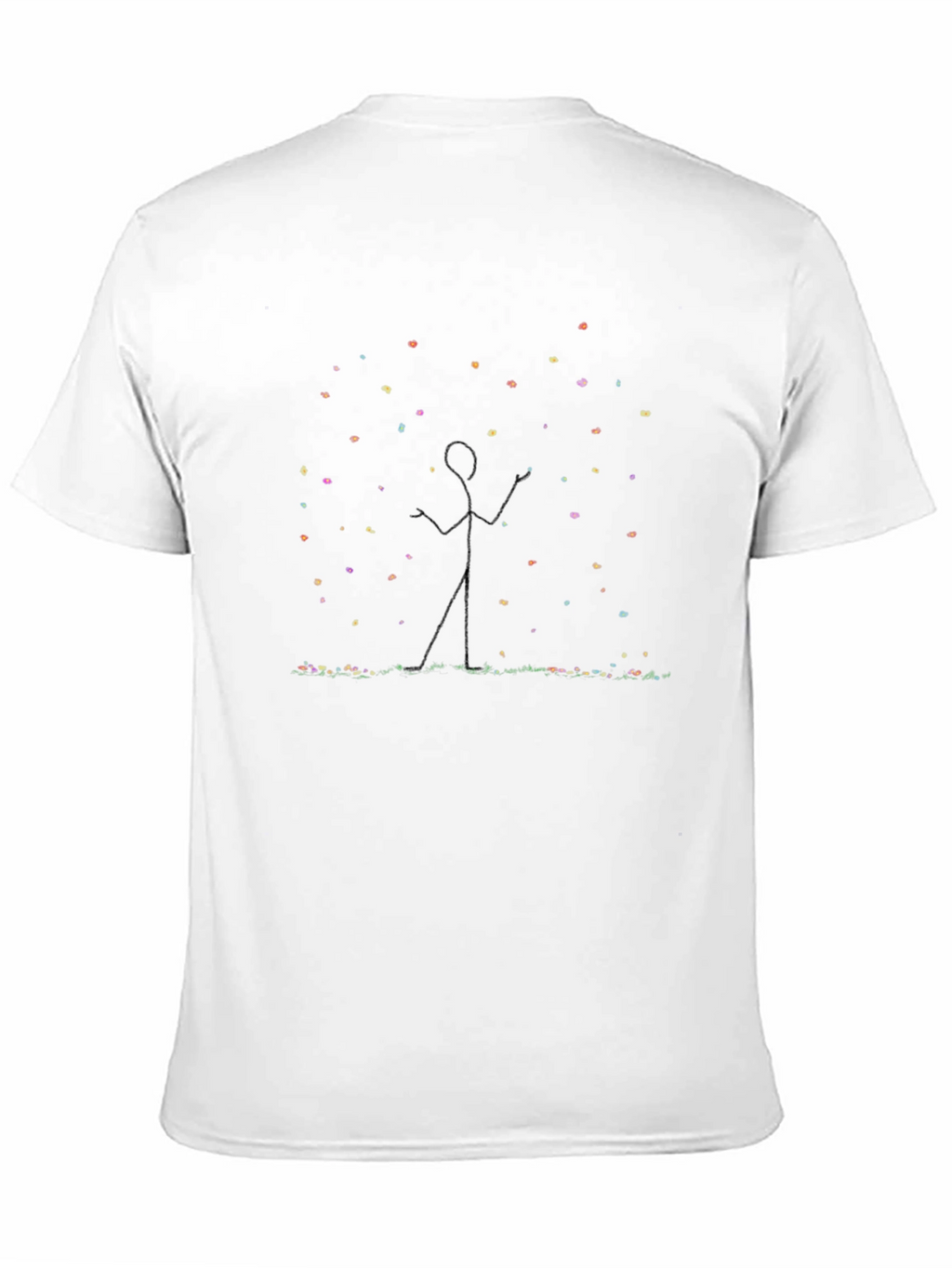Stick Figure Light Show Black Tee