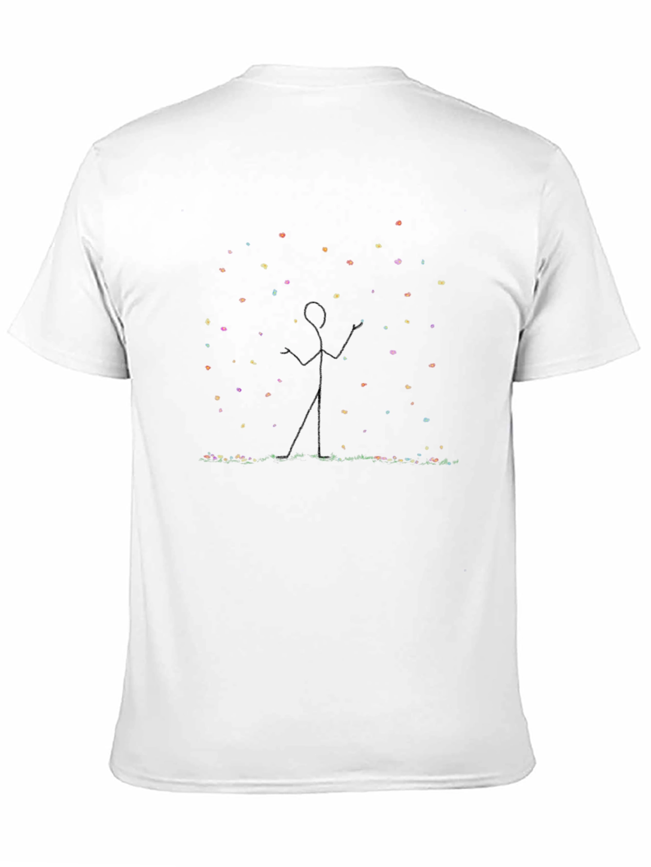 Stick Figure Light Show Black Tee