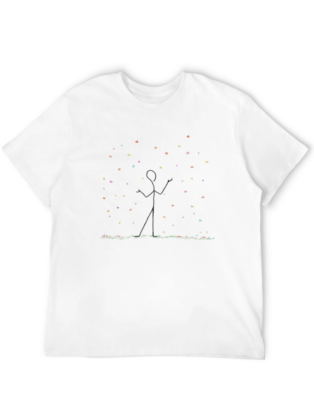 Stick Figure Light Show Black Tee