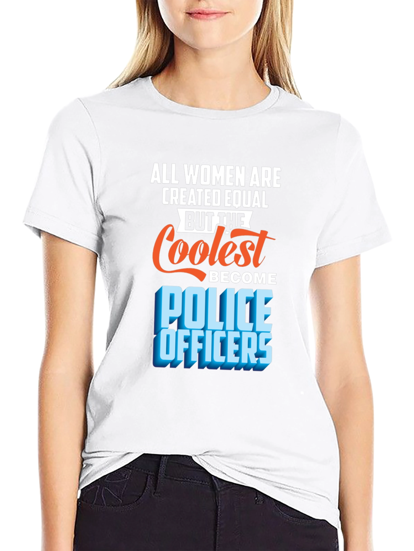 Coolest Police Officers Womens T-Shirt