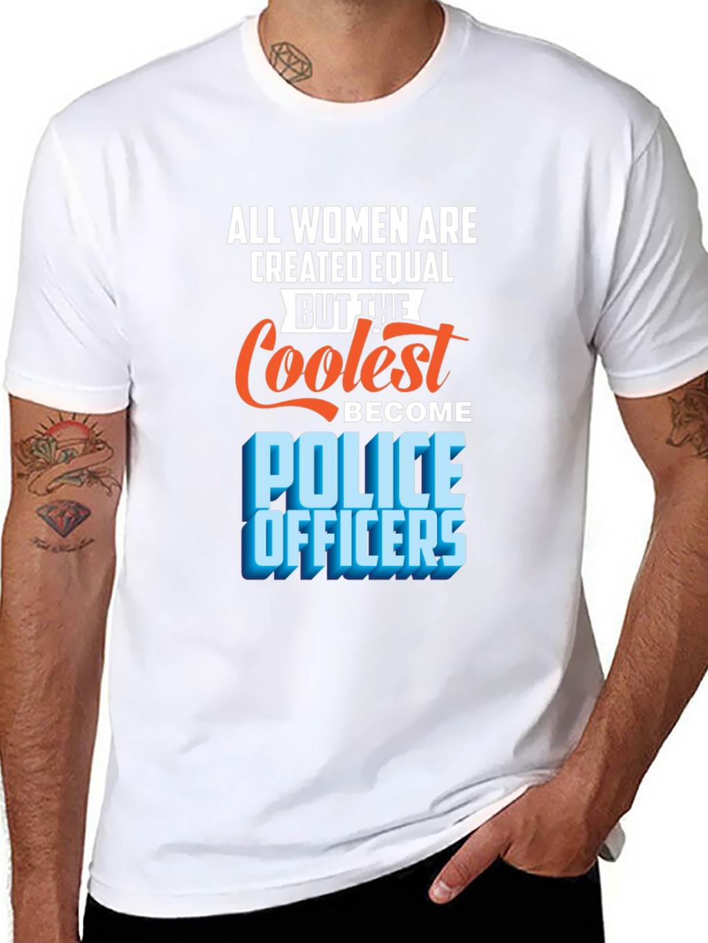 Coolest Police Officers Womens T-Shirt