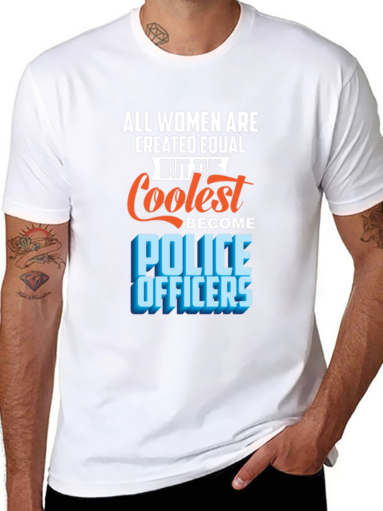Coolest Police Officers Womens T-Shirt