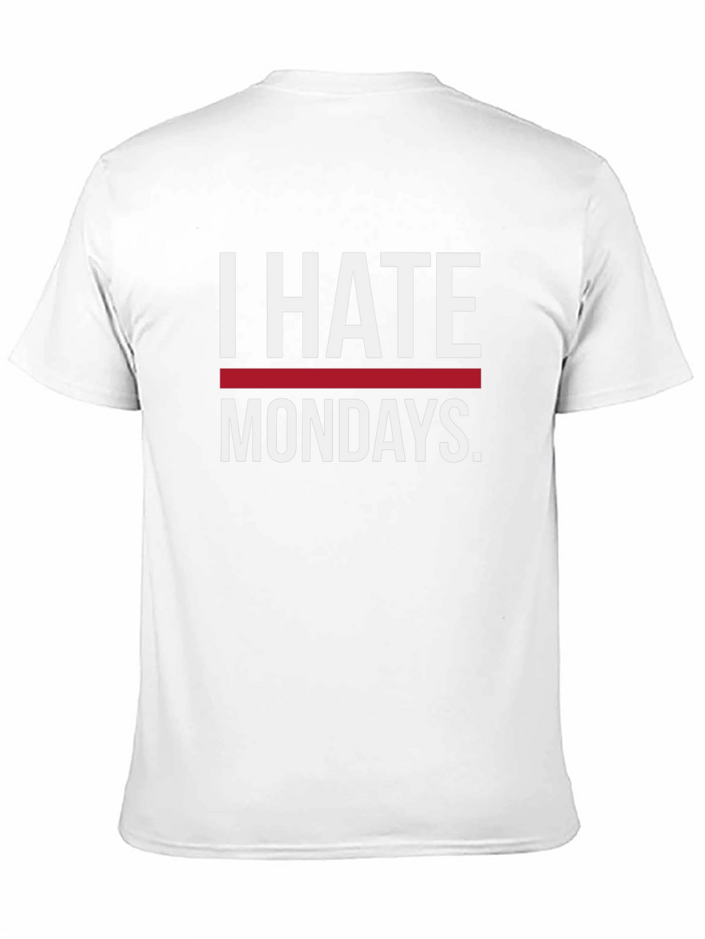 I Hate Mondays Graphic Tee - Black Casual T-Shirt