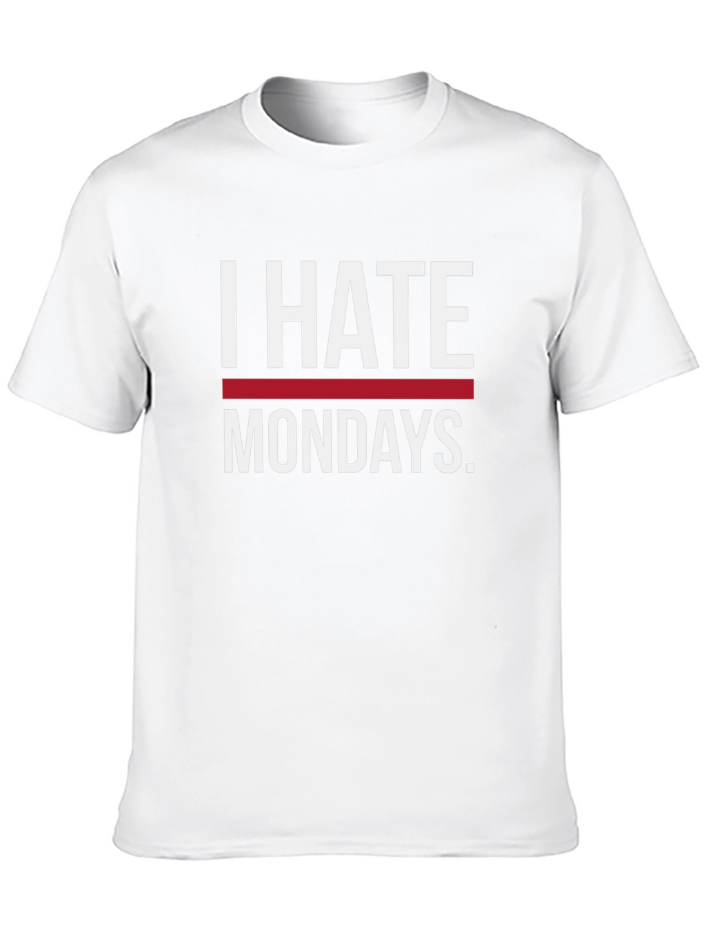 I Hate Mondays Graphic Tee - Black Casual T-Shirt