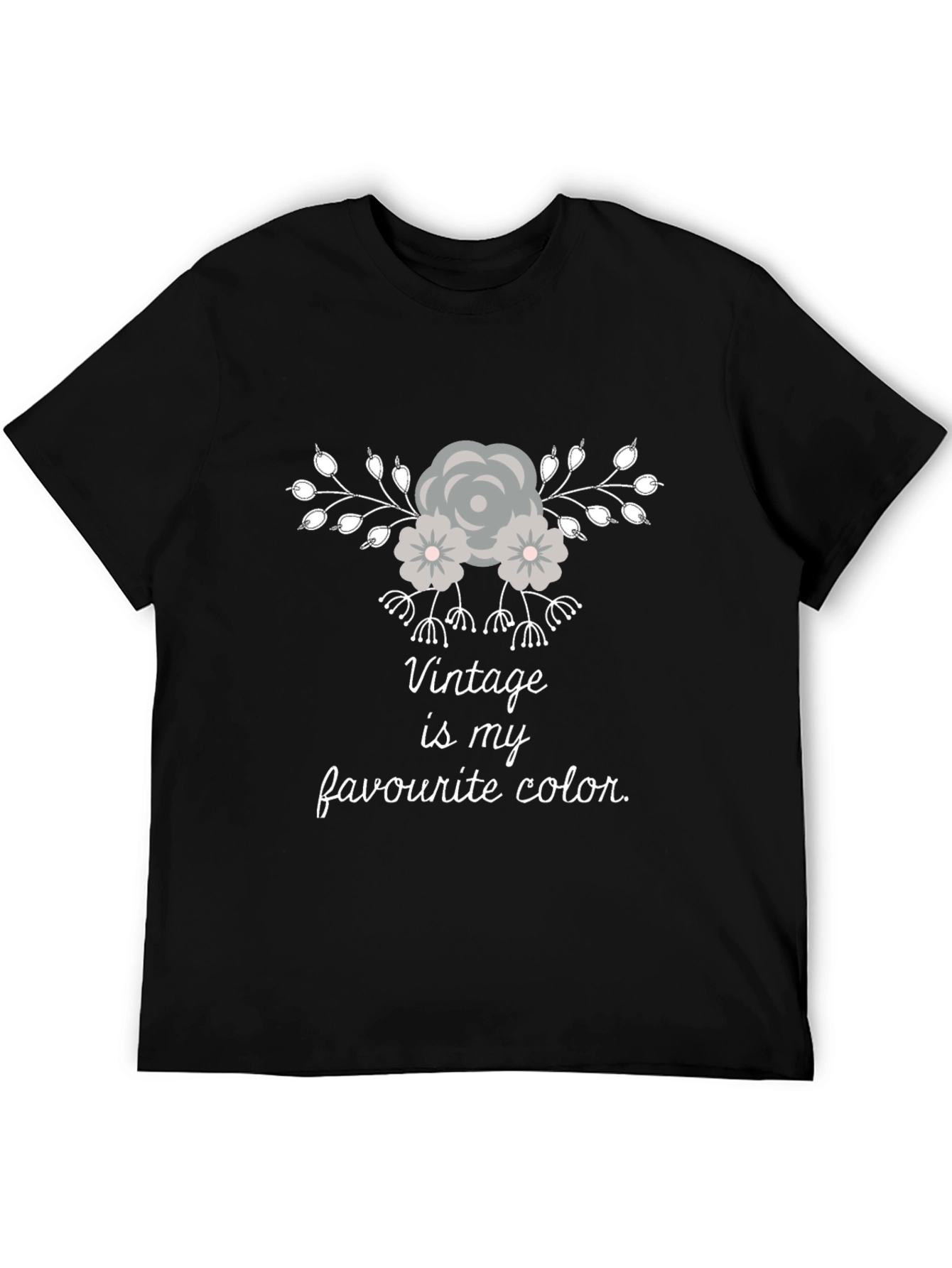 Vintage Style T-Shirt - Vintage is My Favourite Color