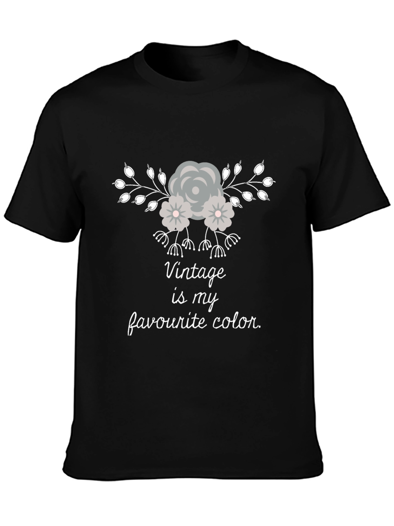 Vintage Style T-Shirt - Vintage is My Favourite Color