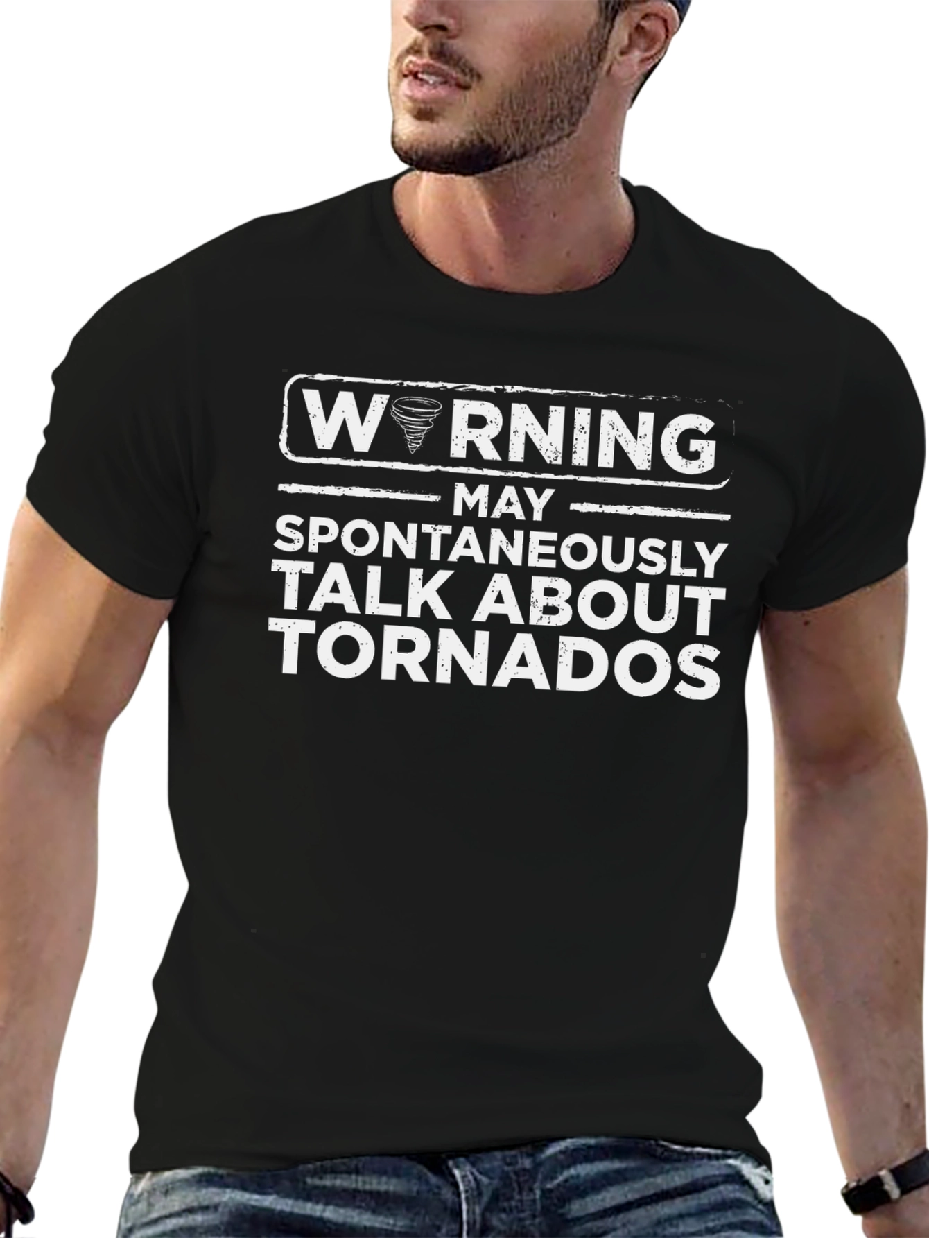 Warning May Spontaneously Talk About Tornadoes T-Shirt