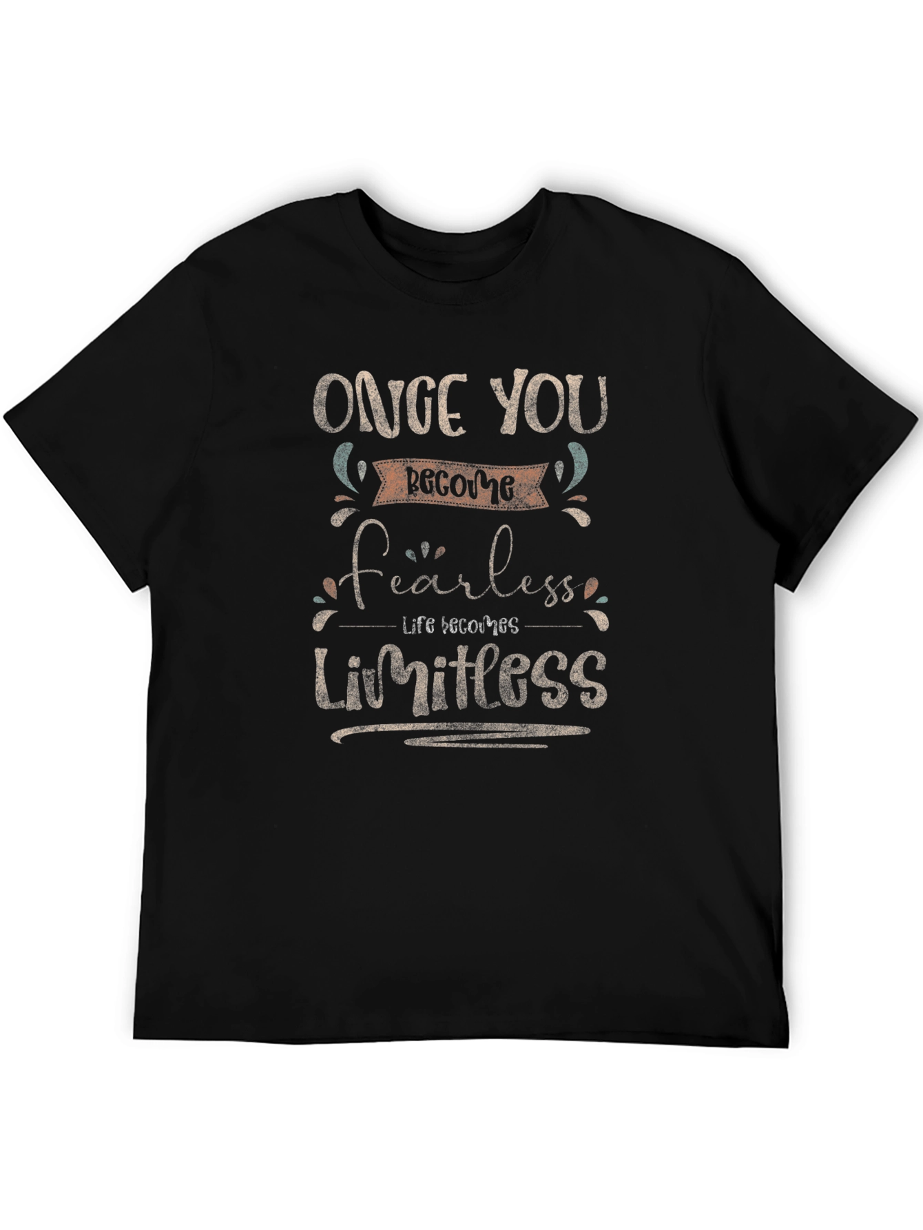 Fearless Limitless Graphic Print T-Shirt