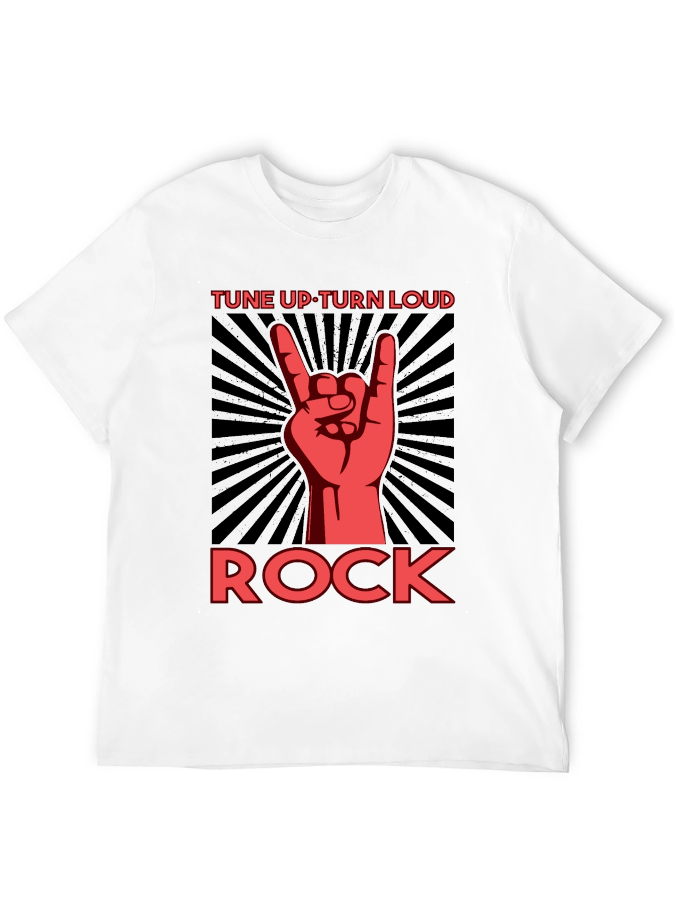 Tune Up Turn Loud Rock Graphic Tee