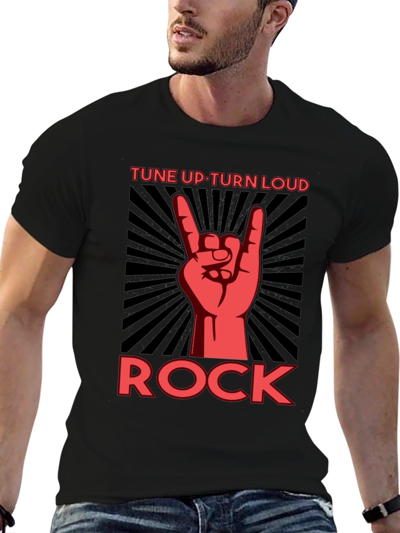Tune Up Turn Loud Rock Graphic Tee