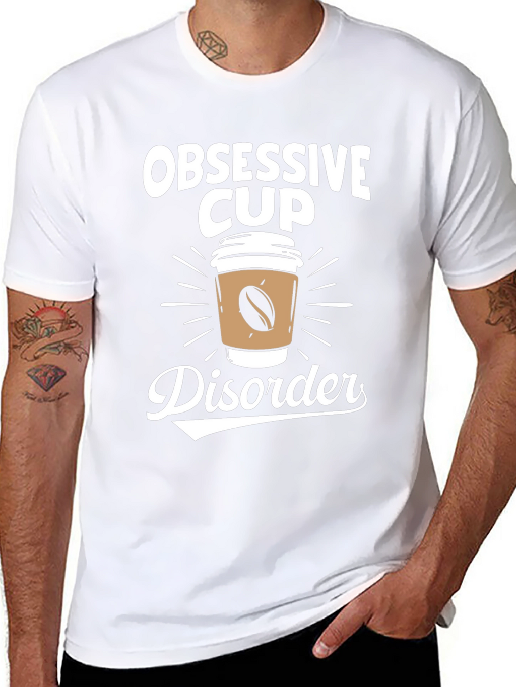 Obsessive Cup Disorder T-Shirt - Coffee Lover Tee