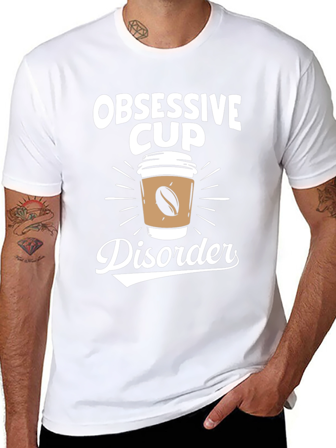 Obsessive Cup Disorder T-Shirt - Coffee Lover Tee