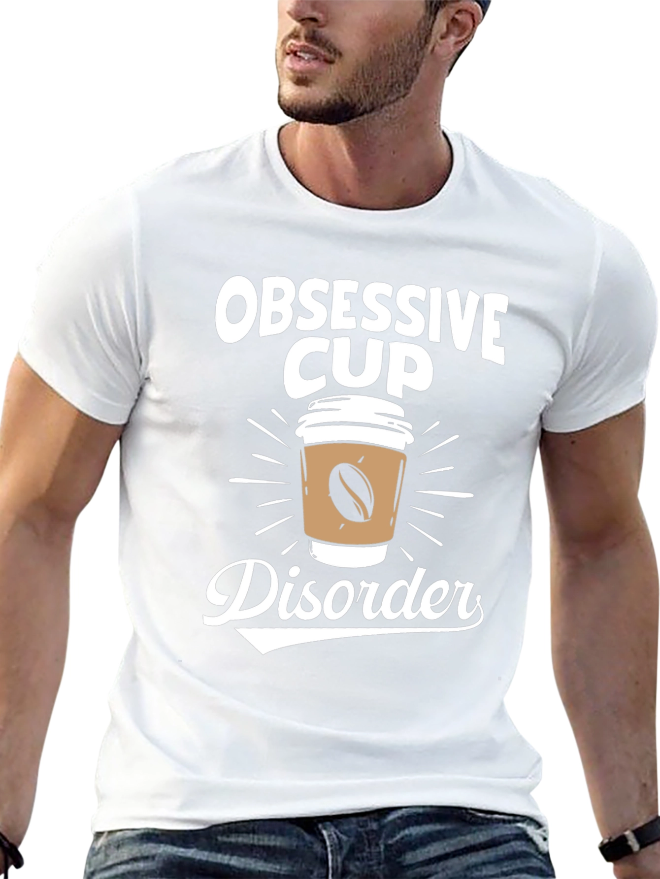 Obsessive Cup Disorder T-Shirt - Coffee Lover Tee