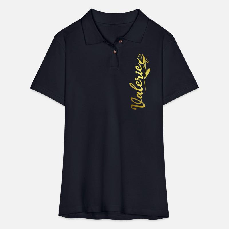 Valerie Name Faux Gold Tulip Flourish