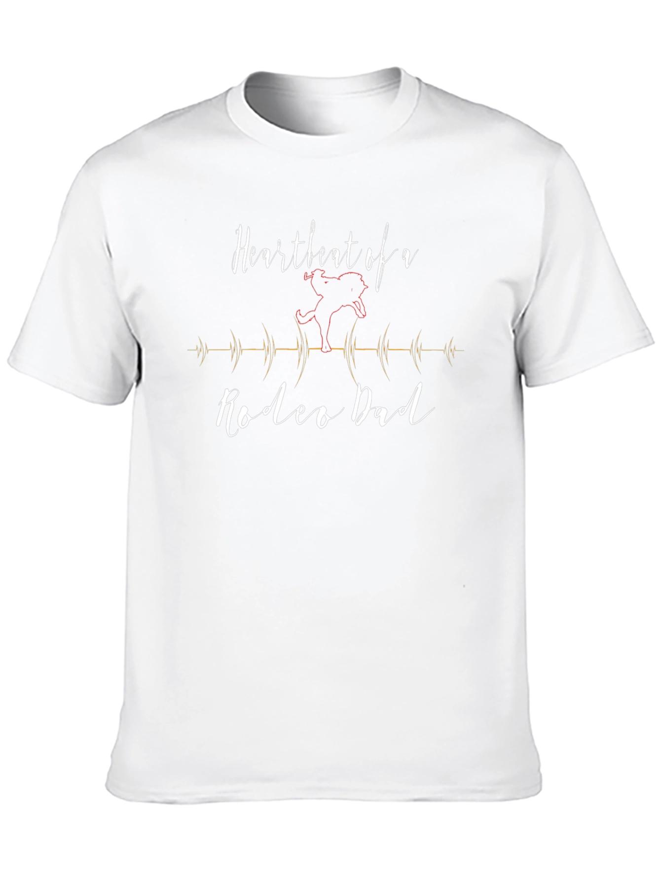 Rodeo Dad Heartbeat Graphic Tee