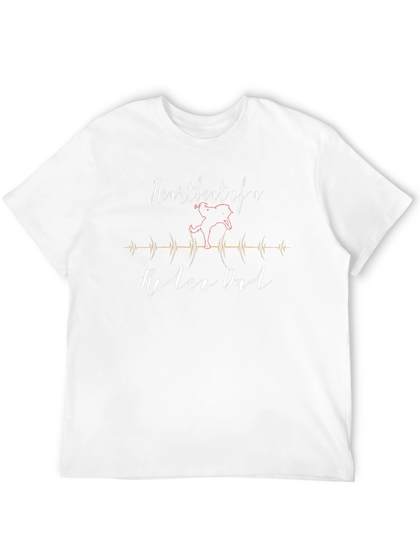 Rodeo Dad Heartbeat Graphic Tee