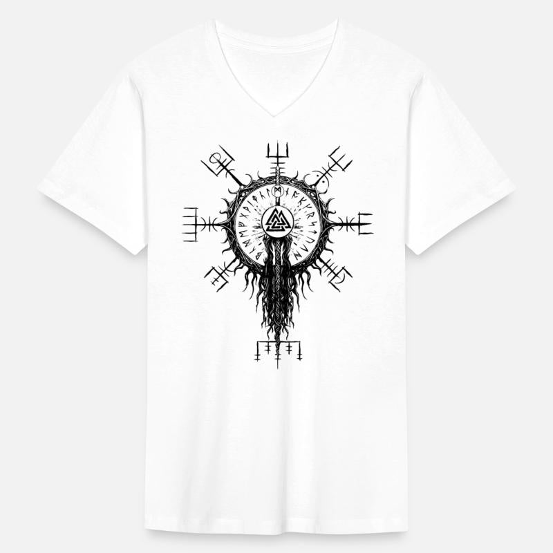 Vegvisir Viking runes compass Wotansknot Futhark