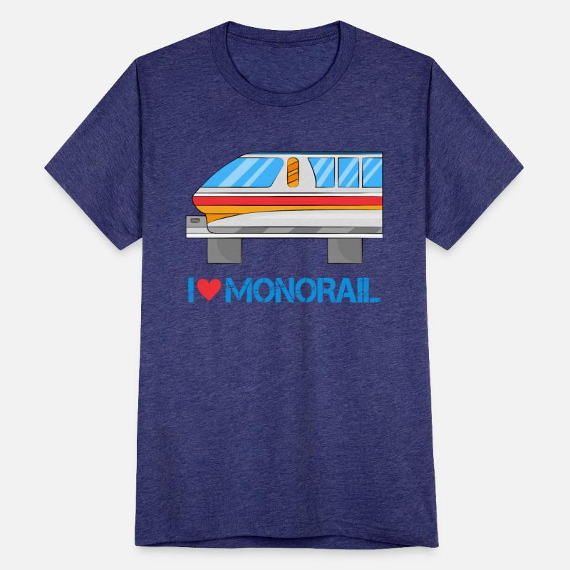 Vehicle Monorail T shirt. Public Transportation