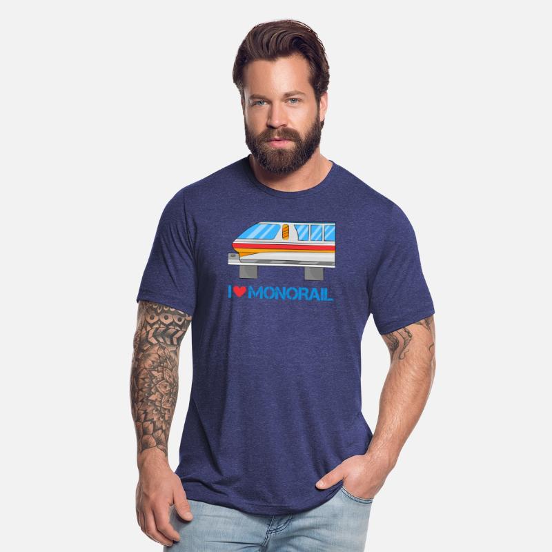 Vehicle Monorail T shirt. Public Transportation
