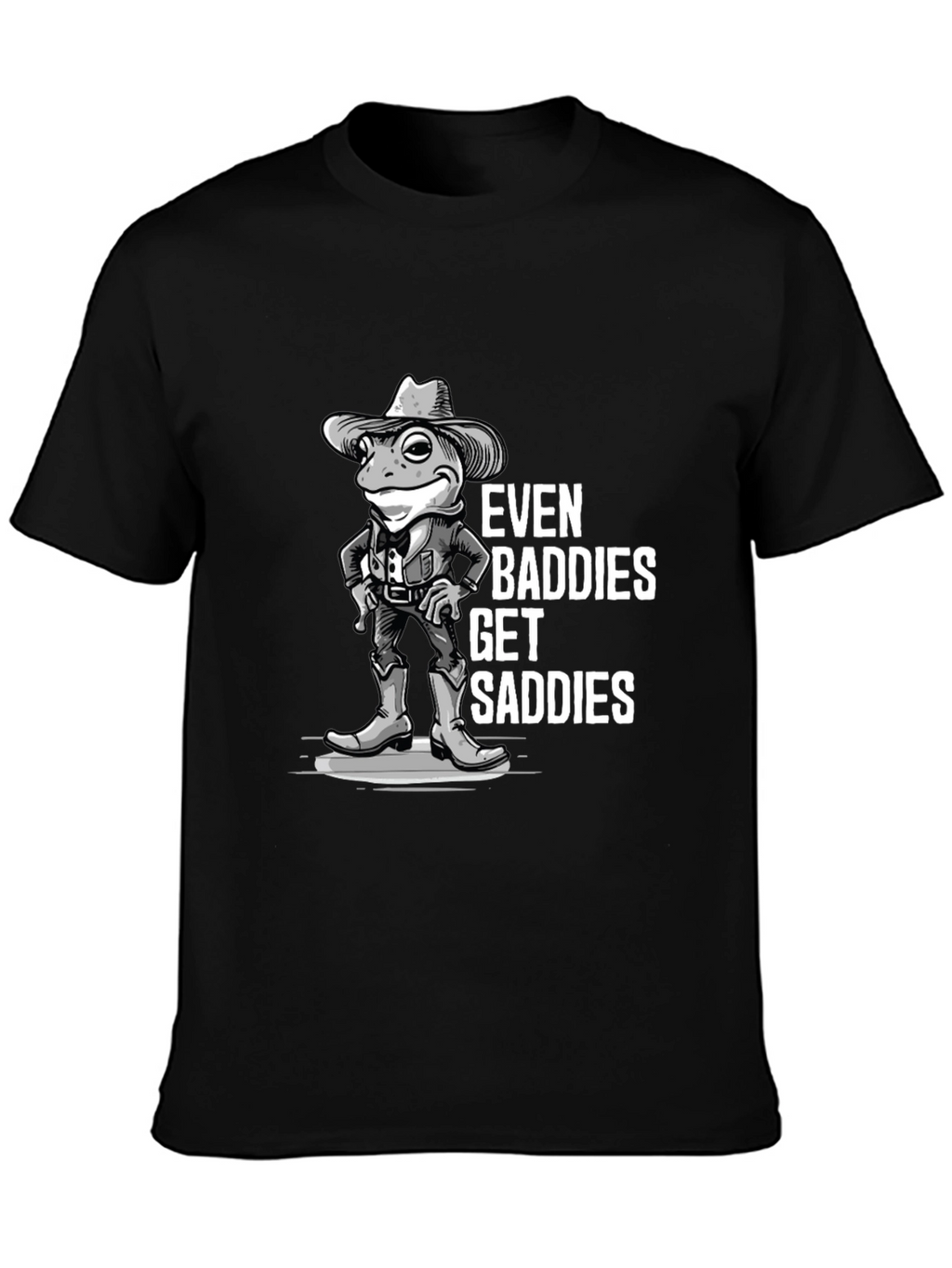 Even Baddies Get Saddies Frog Graphic T-Shirt