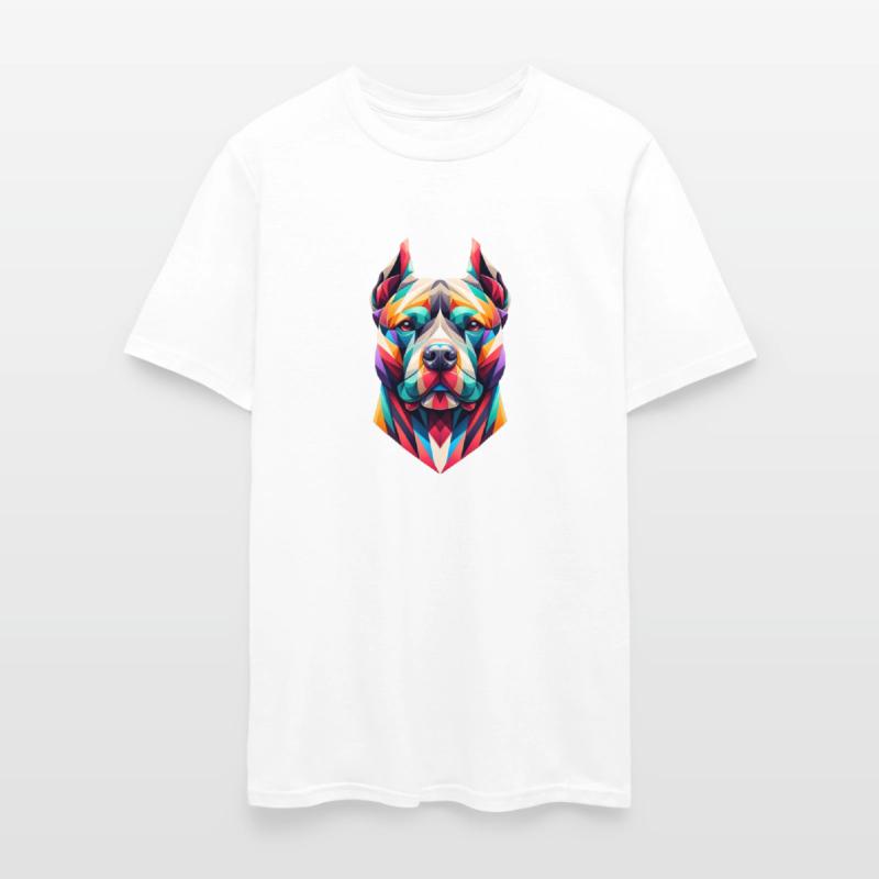 Vibrant Geometric Canine Majesty