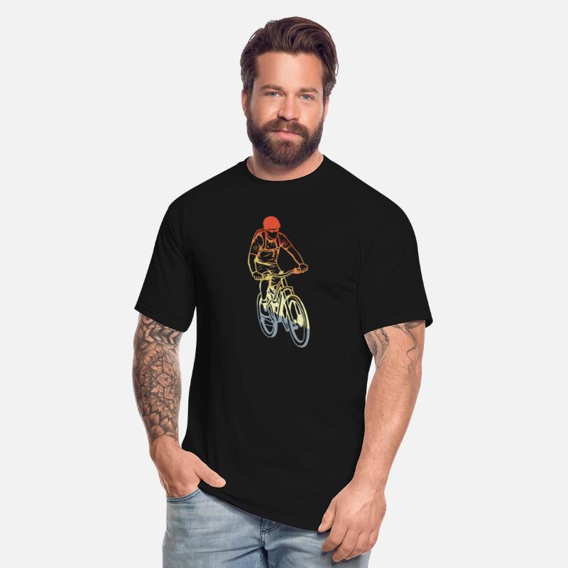 Vintage Mountain Biker Drawing