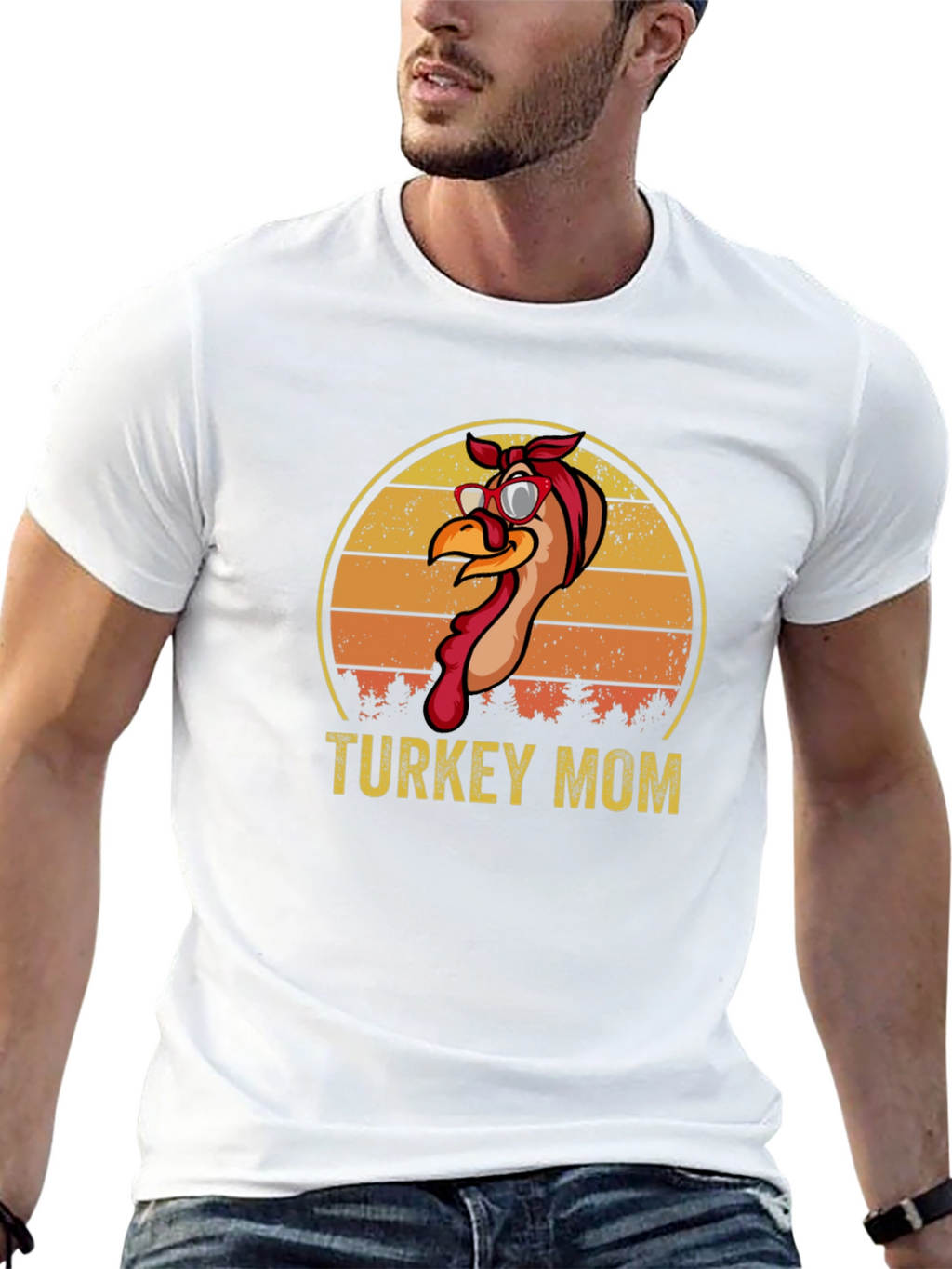 Turkey Mom T-Shirt - Thanksgiving Apparel