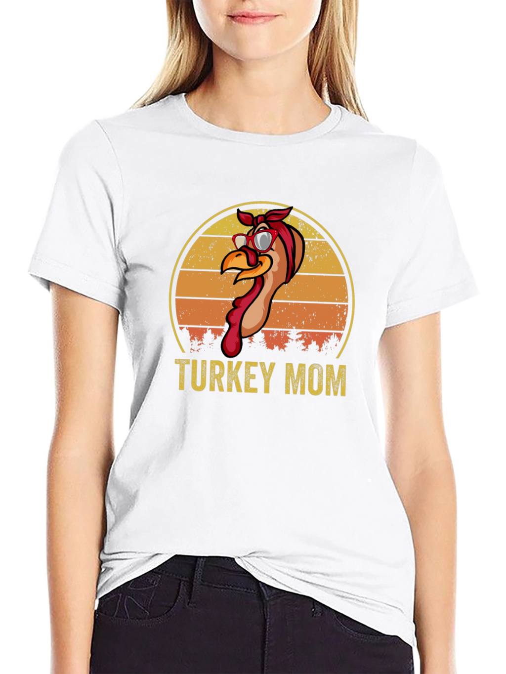 Turkey Mom T-Shirt - Thanksgiving Apparel