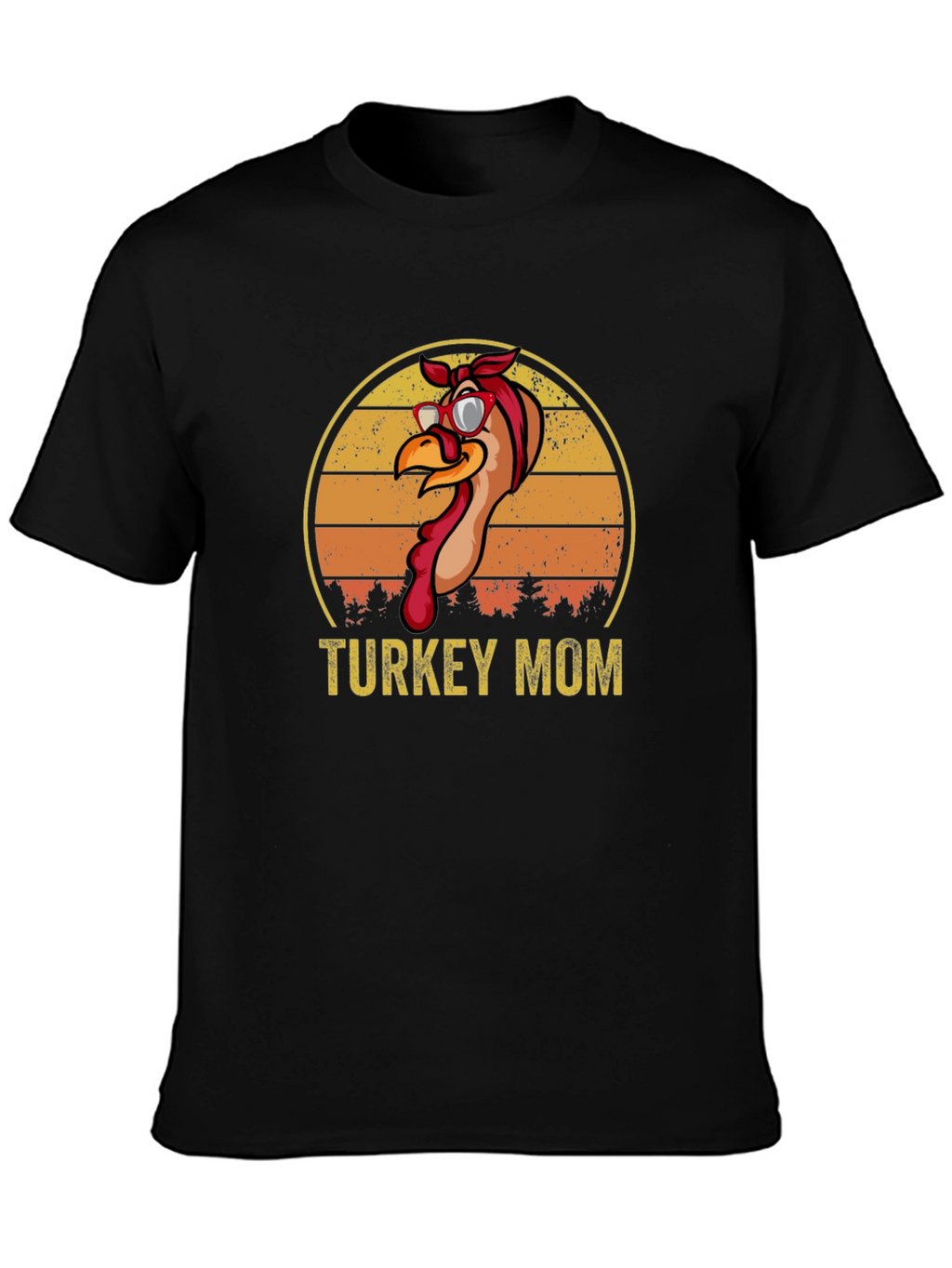 Turkey Mom T-Shirt - Thanksgiving Apparel