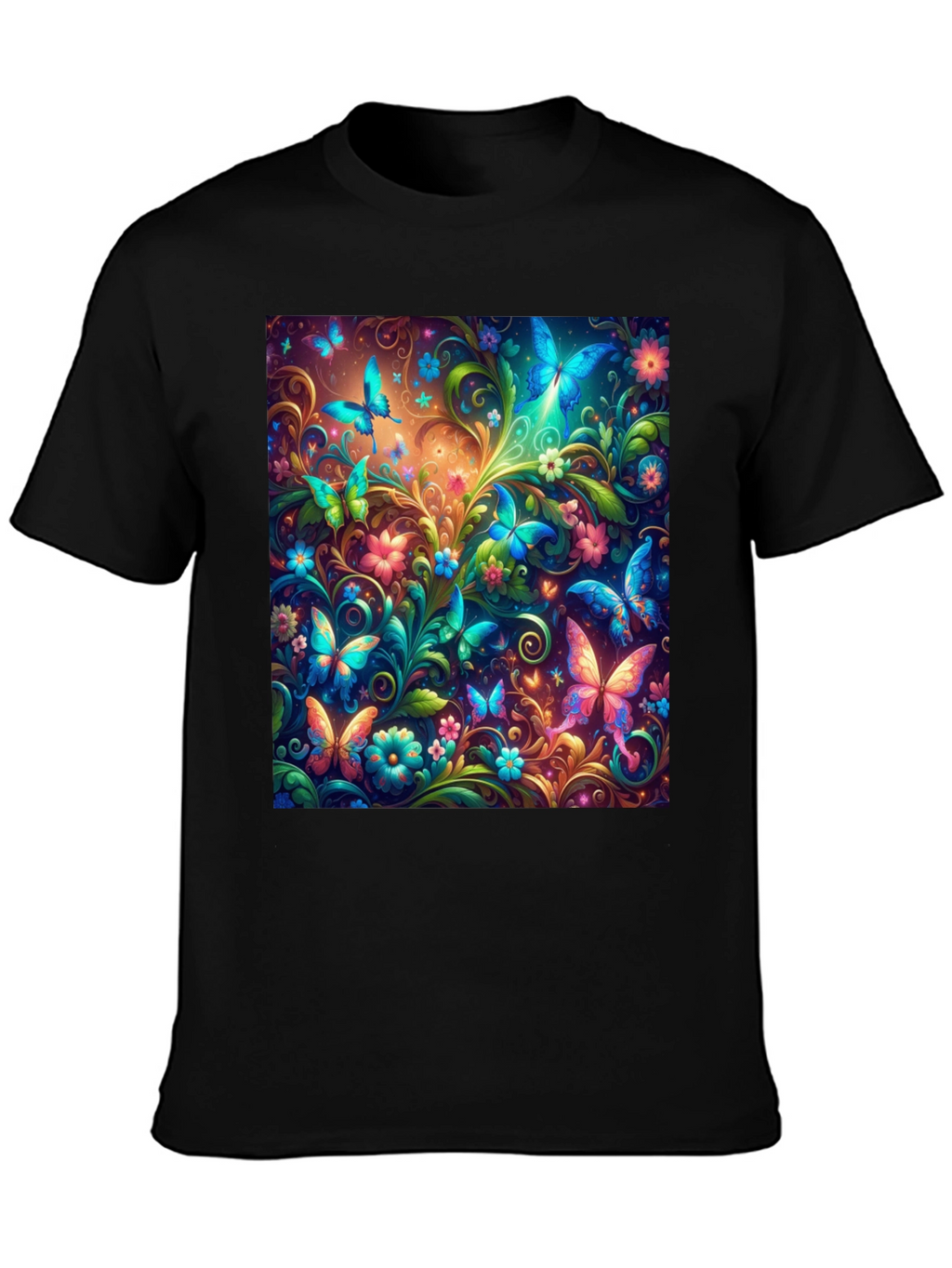 Butterfly Garden T-Shirt - Vibrant Graphic Tee
