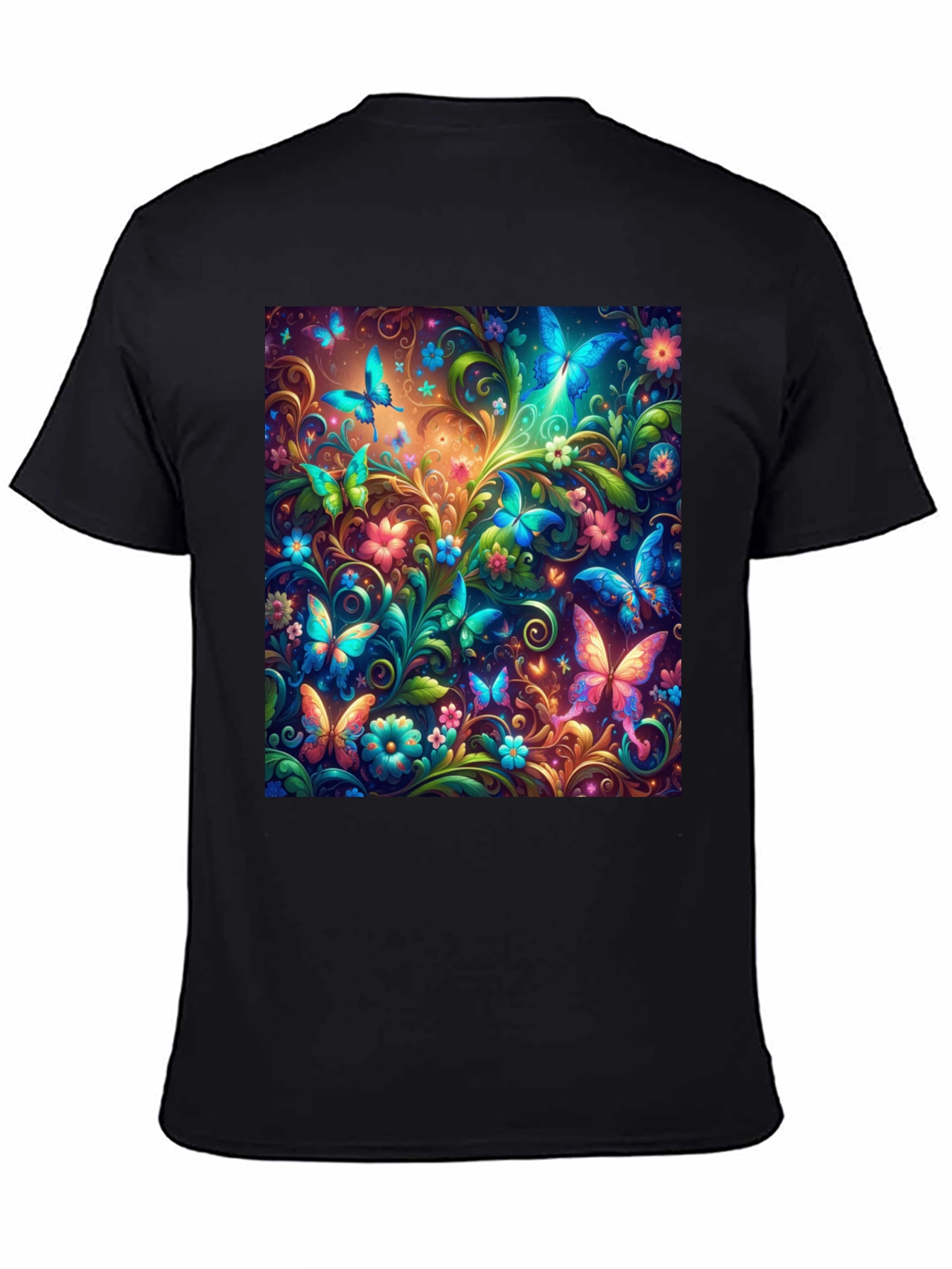 Butterfly Garden T-Shirt - Vibrant Graphic Tee