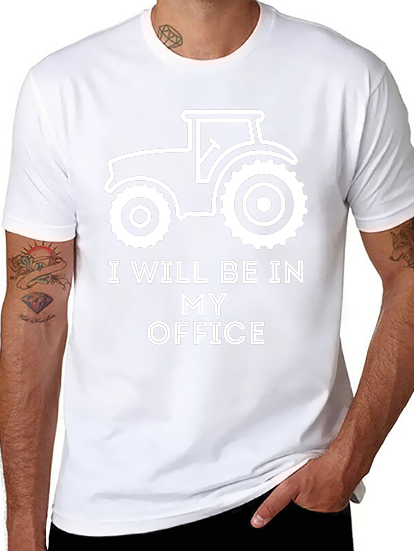 I Will Be In My Office Tractor T-Shirt