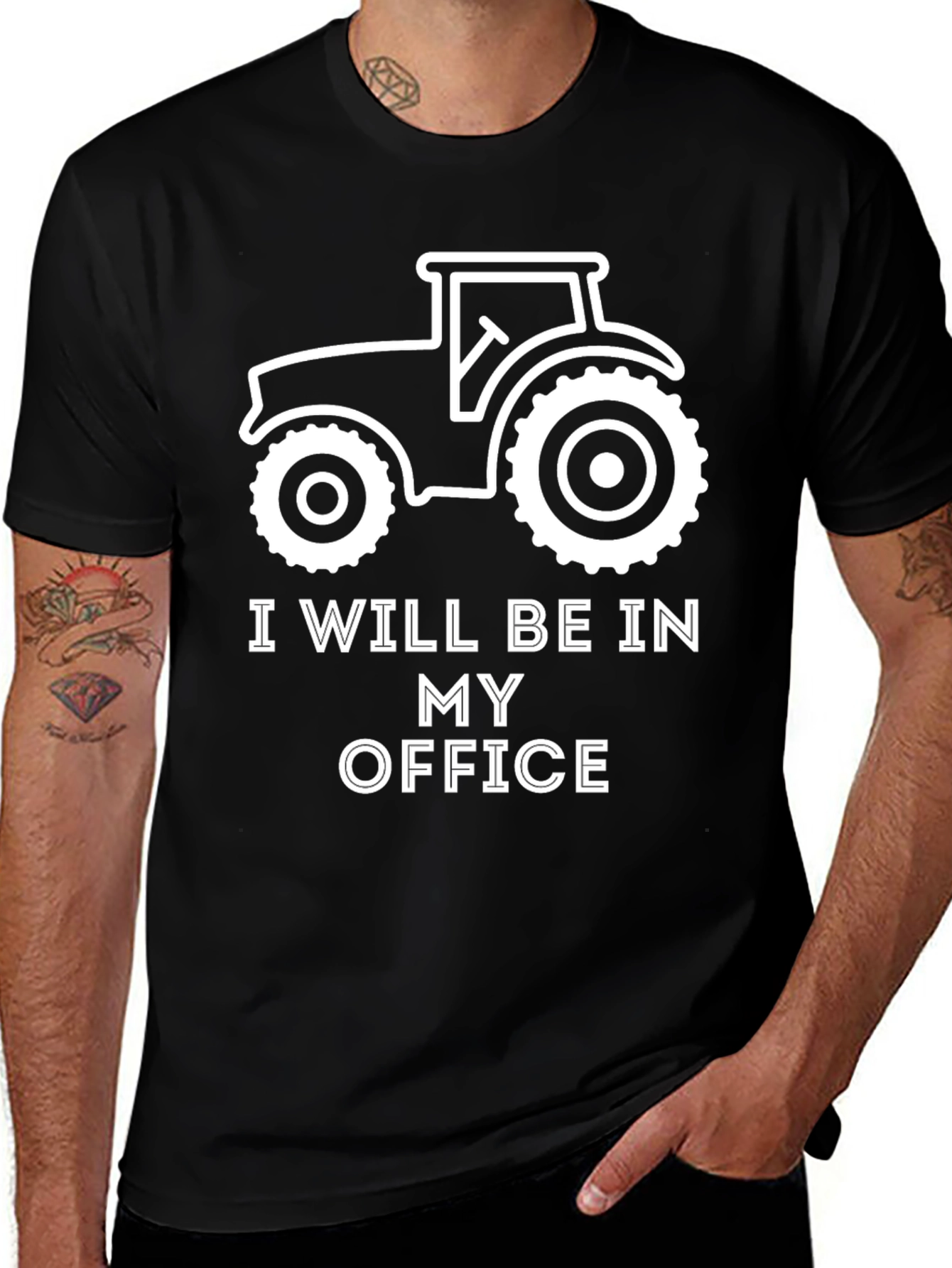 I Will Be In My Office Tractor T-Shirt