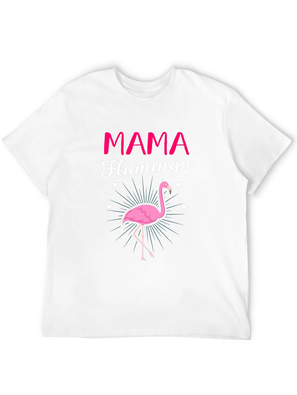 Mama Flamingo Graphic Tee - Womens Fun T-Shirt
