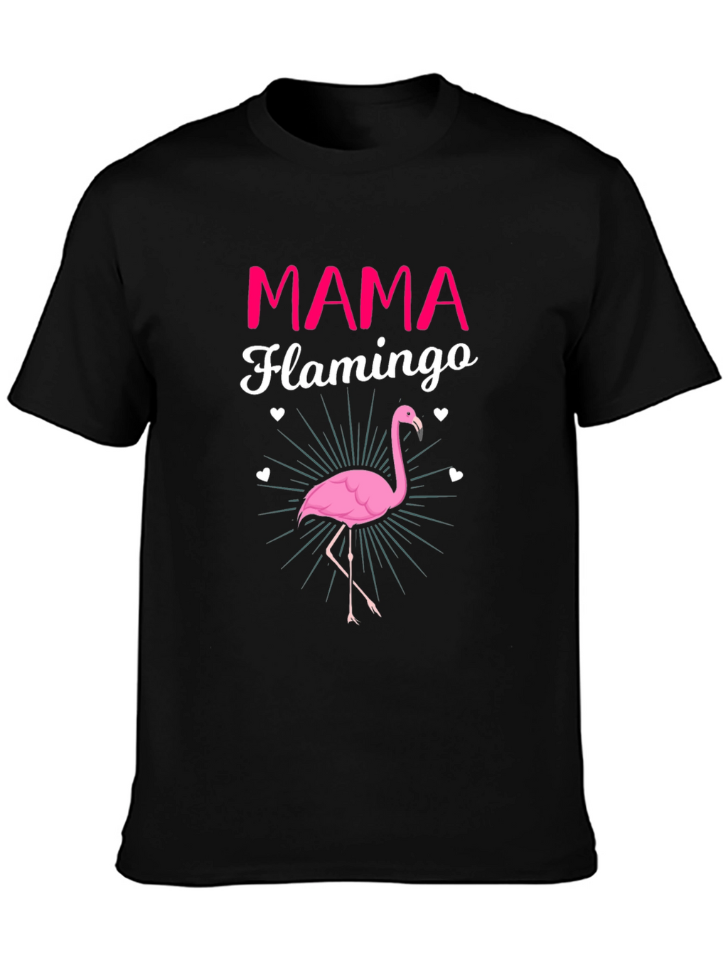 Mama Flamingo Graphic Tee - Womens Fun T-Shirt