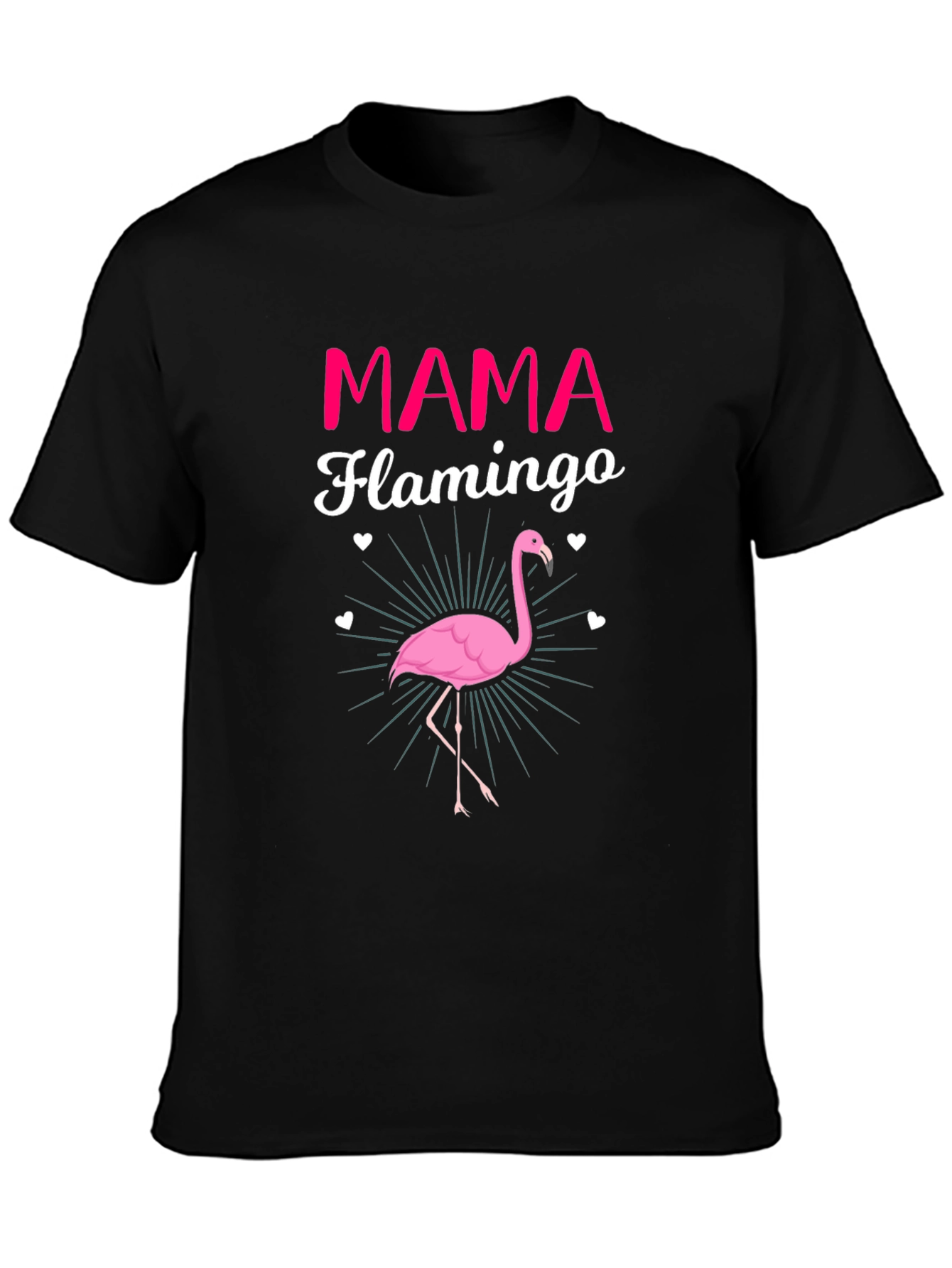 Mama Flamingo Graphic Tee - Womens Fun T-Shirt