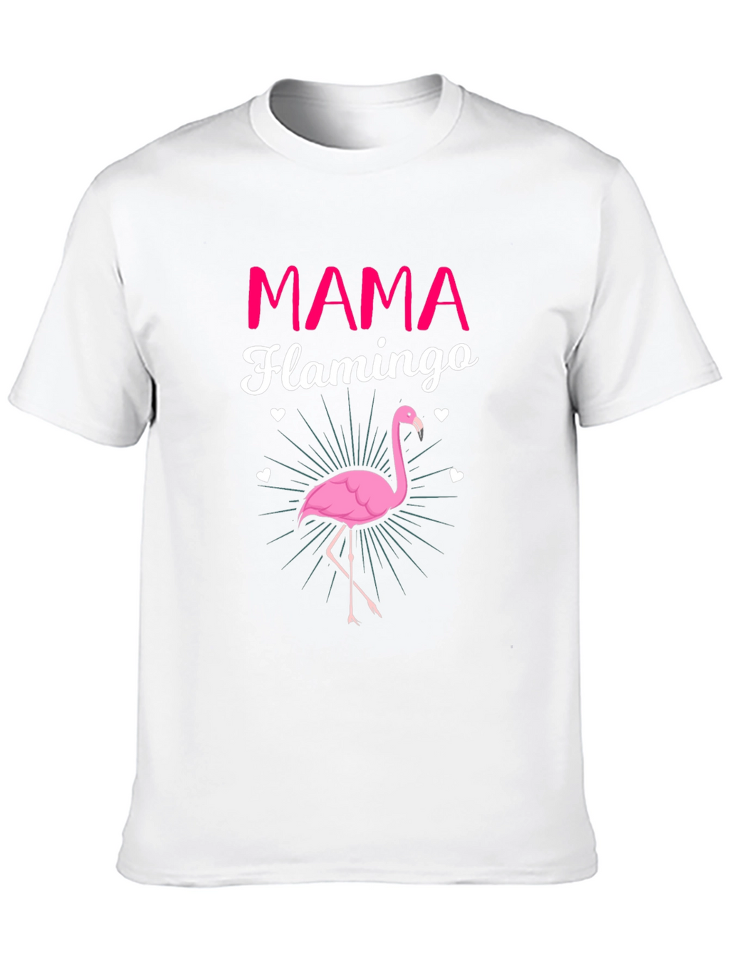 Mama Flamingo Graphic Tee - Womens Fun T-Shirt