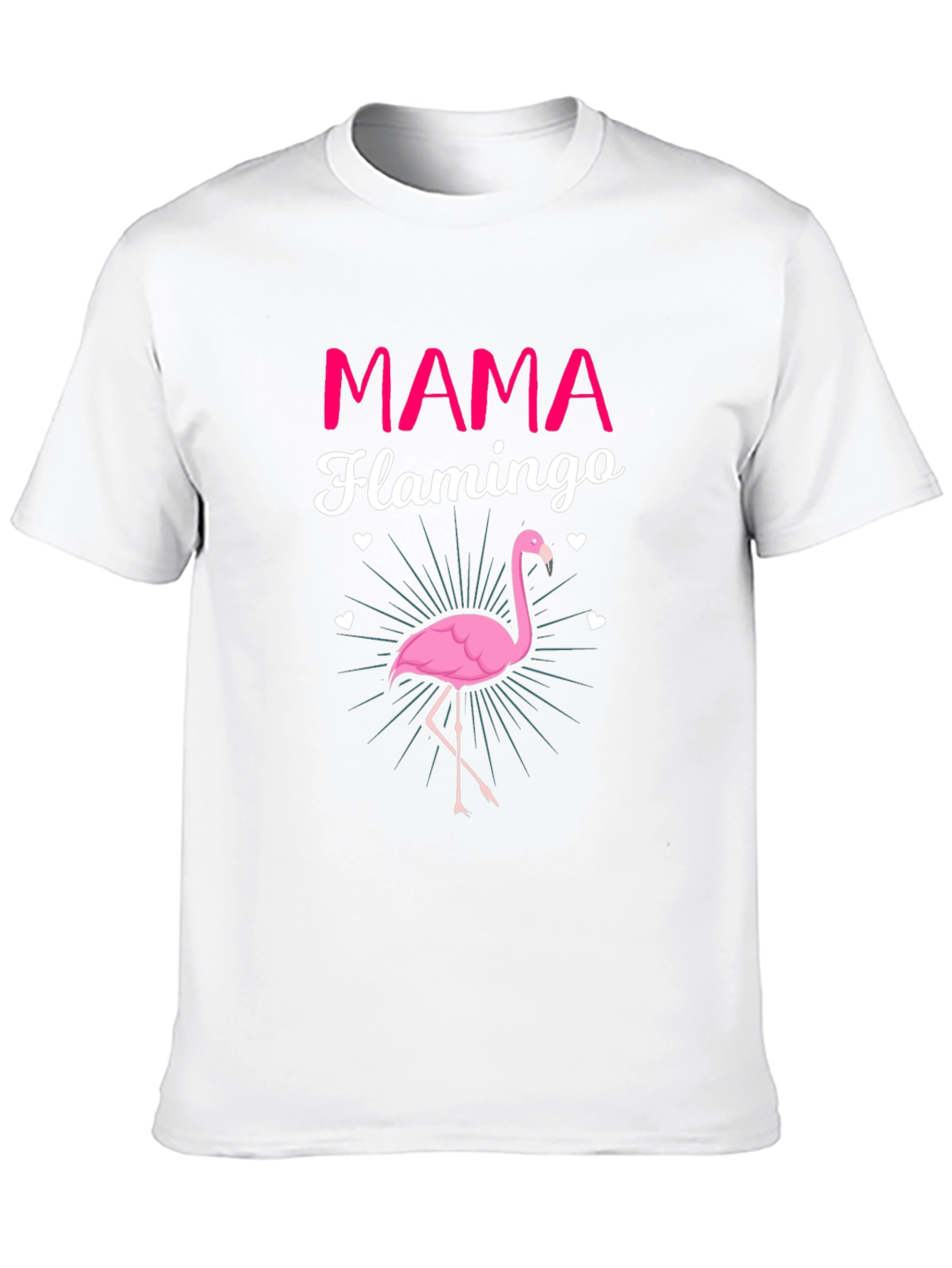 Mama Flamingo Graphic Tee - Womens Fun T-Shirt