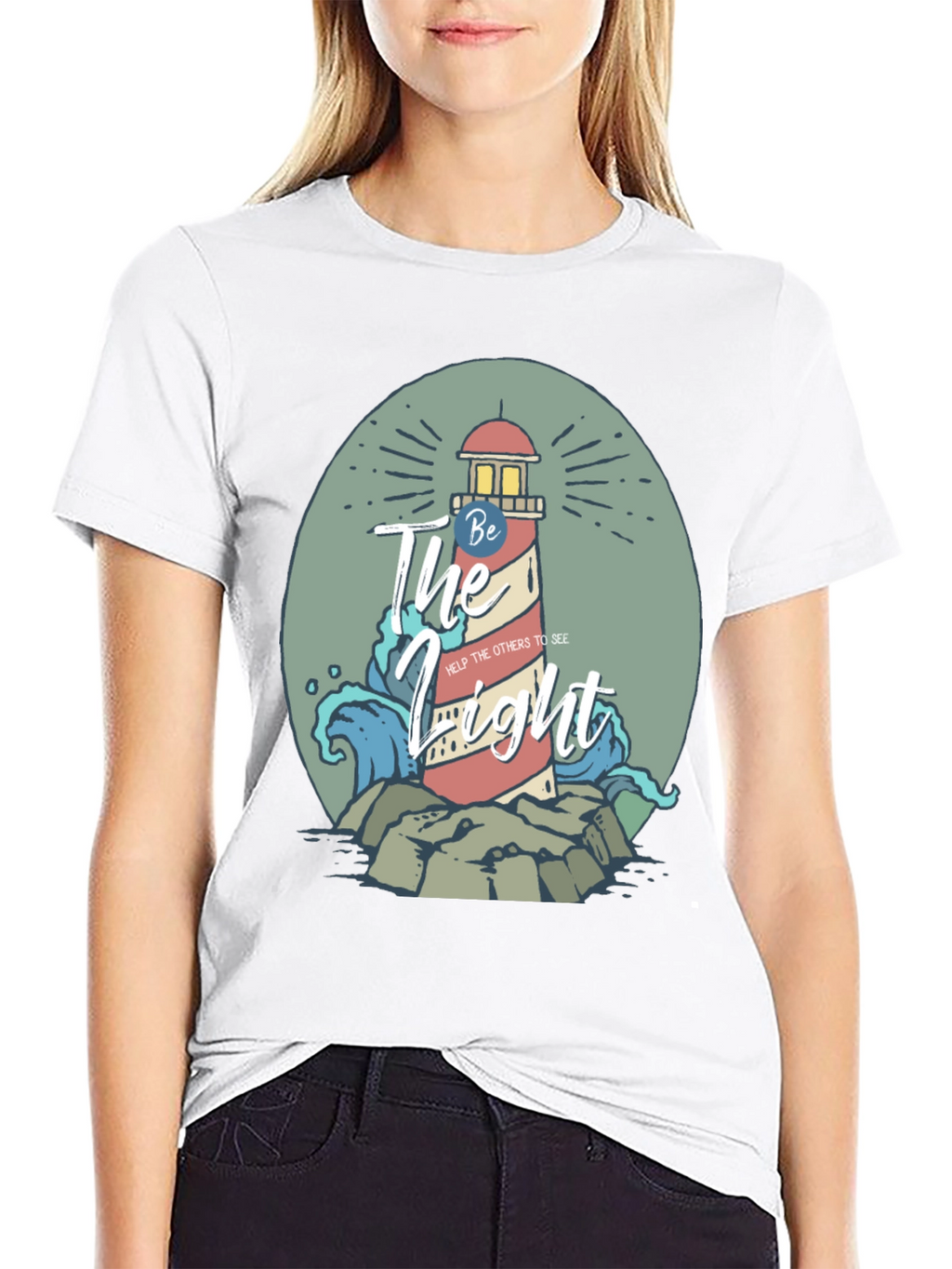 Be The Light Lighthouse Graphic Tee