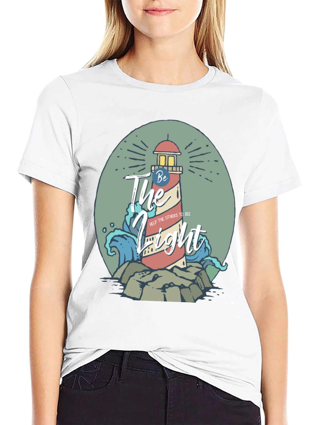 Be The Light Lighthouse Graphic Tee