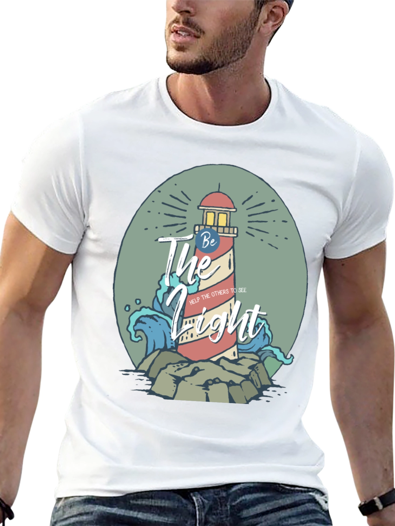 Be The Light Lighthouse Graphic Tee