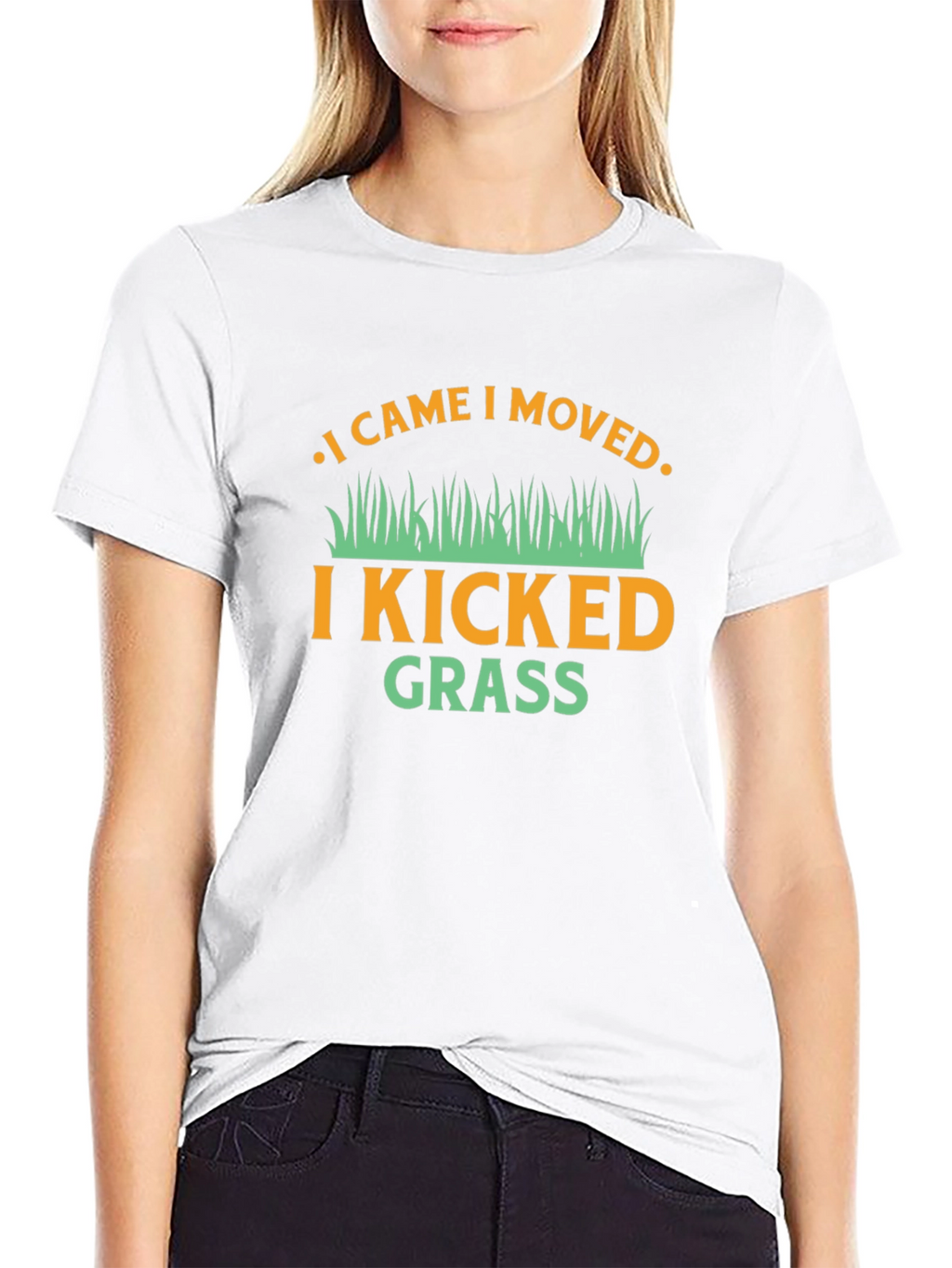I Came I Moved I Kicked Grass Funny T-Shirt