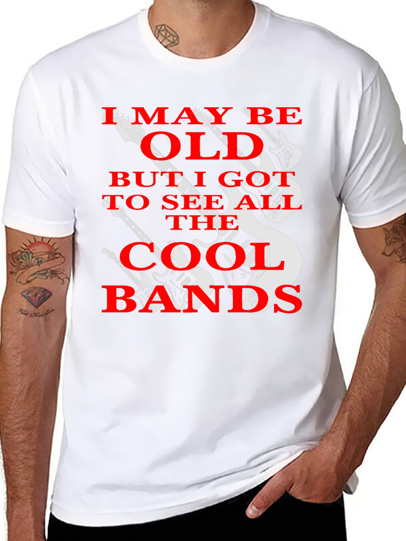Cool Bands Graphic Tee - I May Be Old T-Shirt