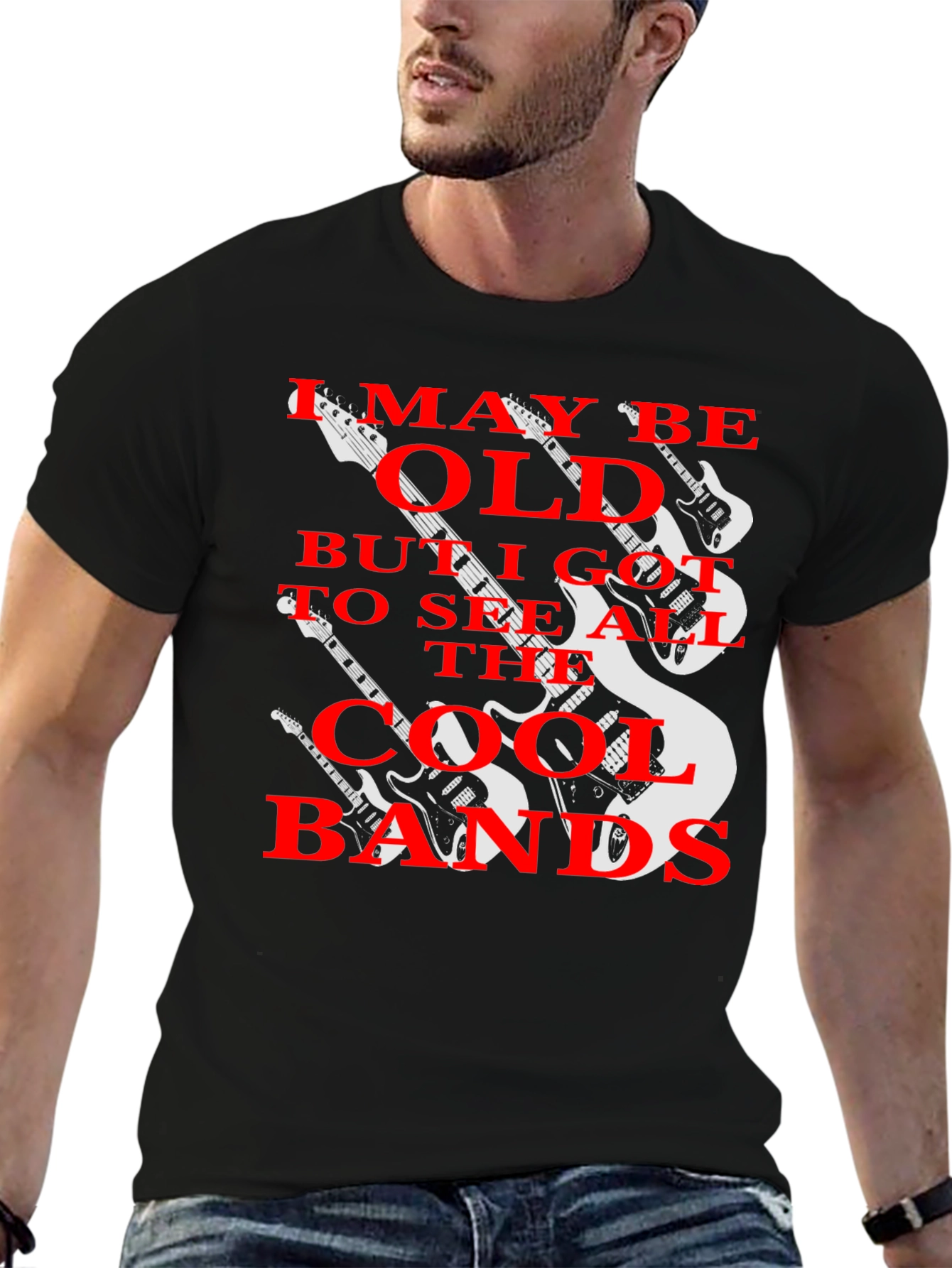 Cool Bands Graphic Tee - I May Be Old T-Shirt