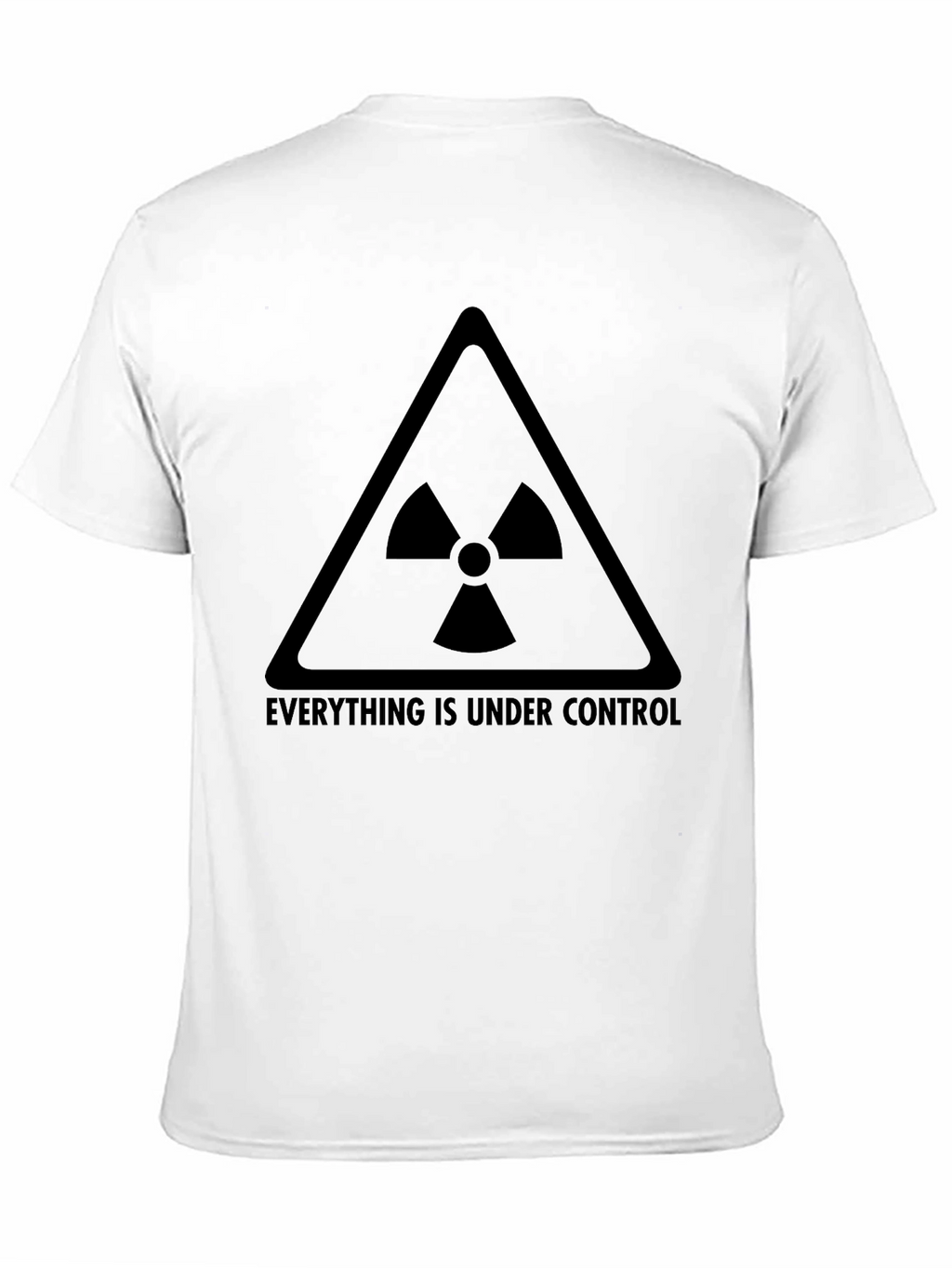 Everything is Under Control Mens Black Graphic T-Shirt