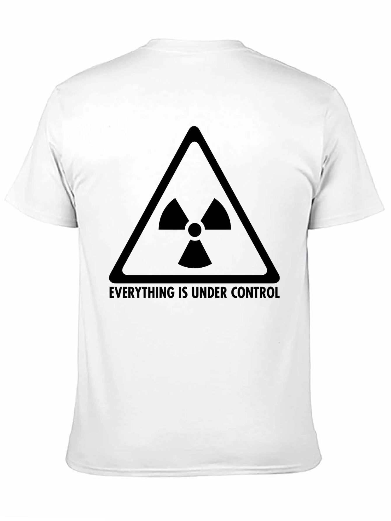 Everything is Under Control Mens Black Graphic T-Shirt