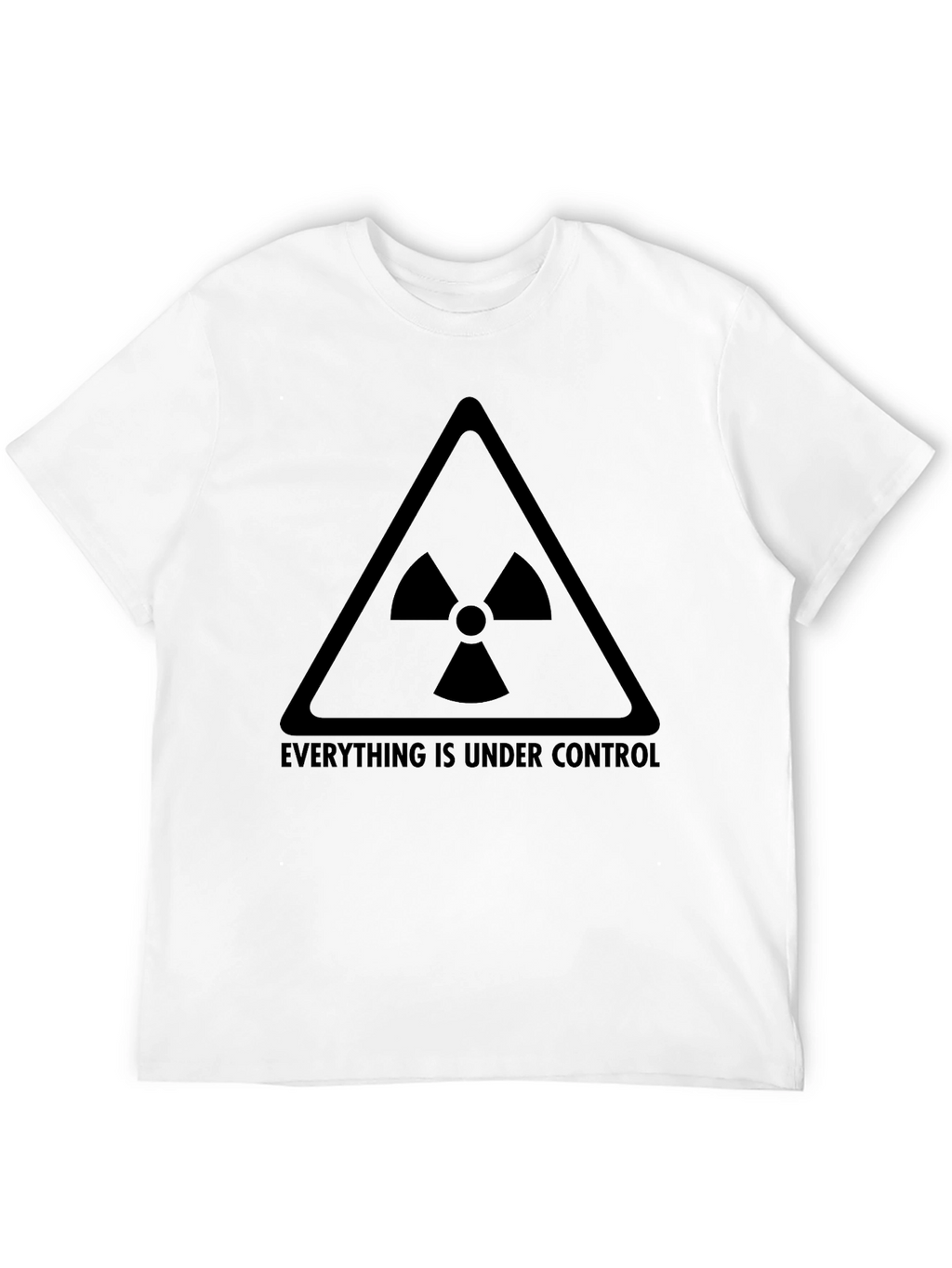 Everything is Under Control Mens Black Graphic T-Shirt
