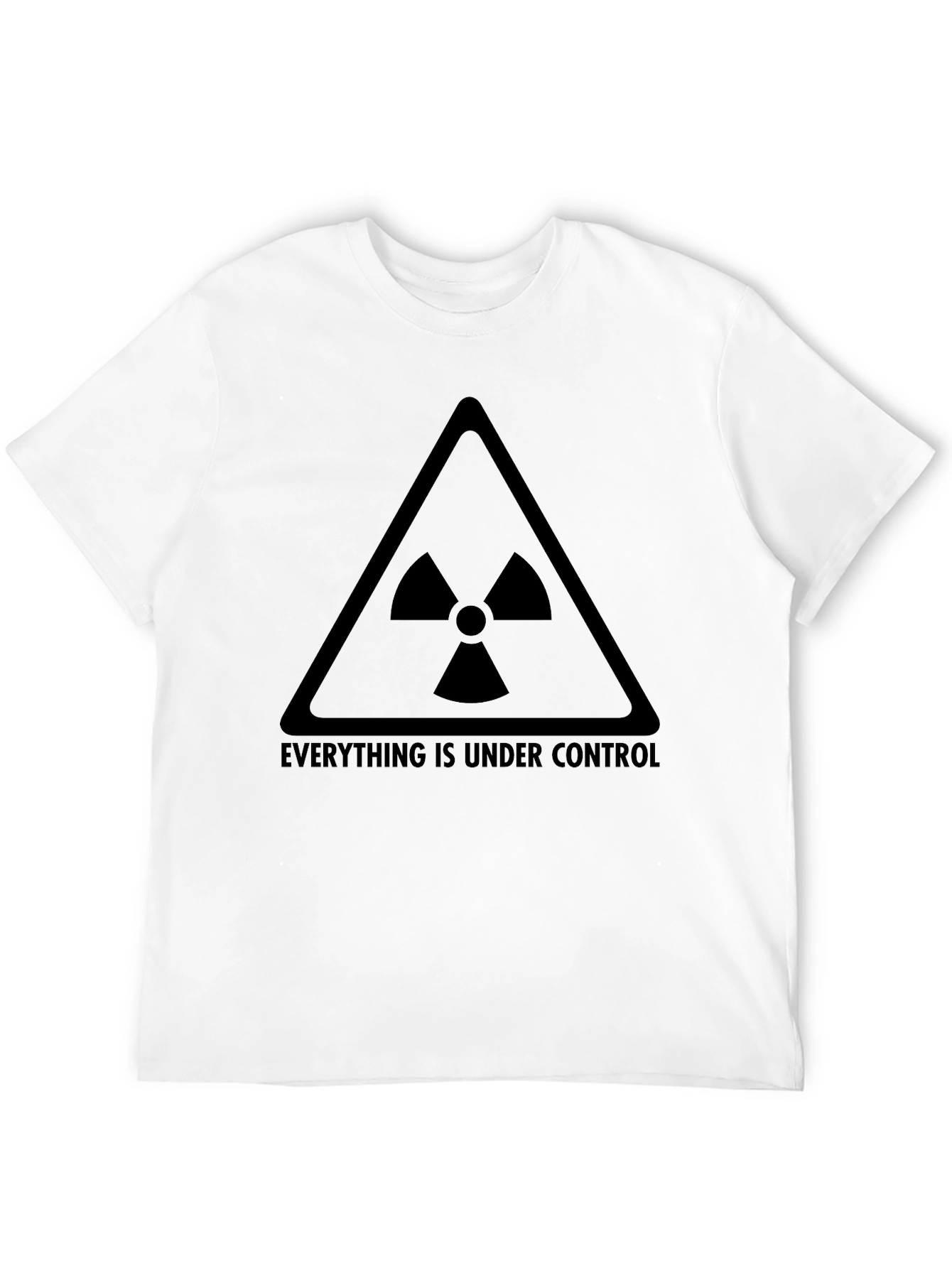 Everything is Under Control Mens Black Graphic T-Shirt
