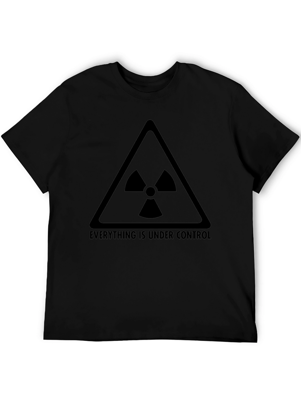 Everything is Under Control Mens Black Graphic T-Shirt
