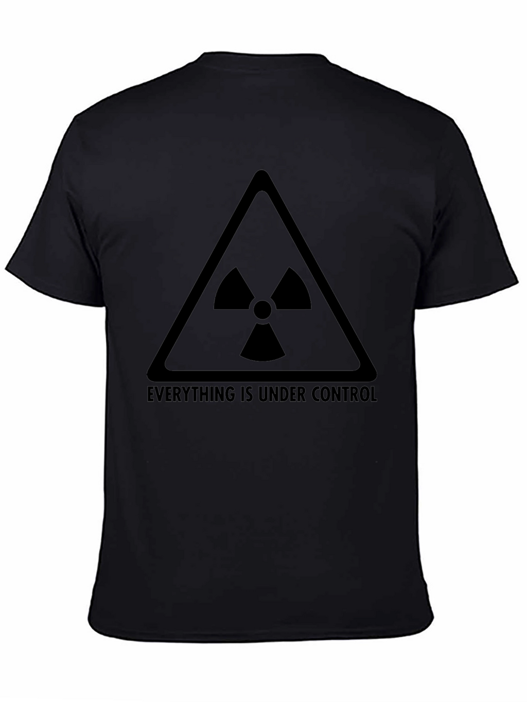 Everything is Under Control Mens Black Graphic T-Shirt